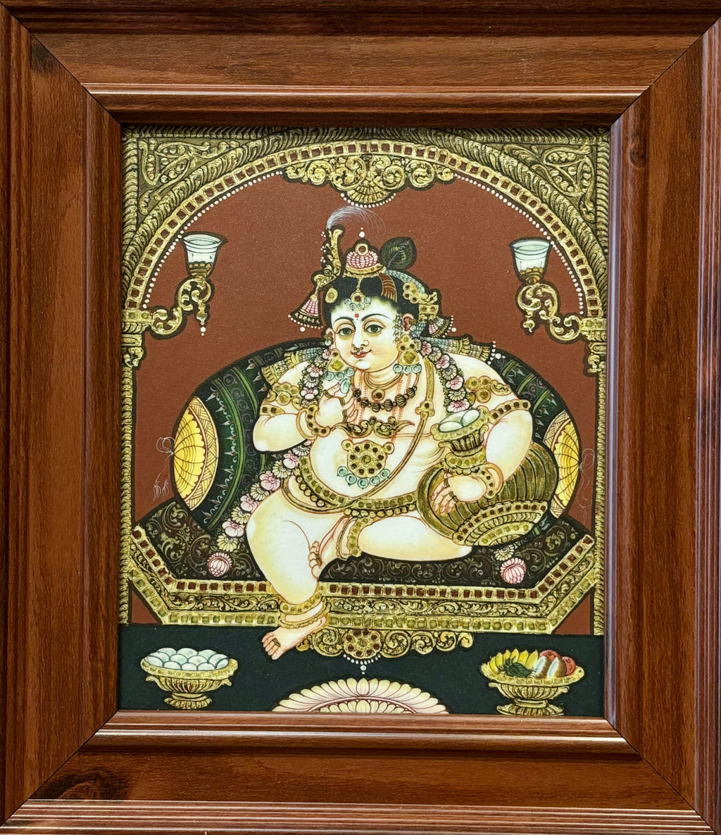 Baby Butter Krishna Antique Limited Edition Print