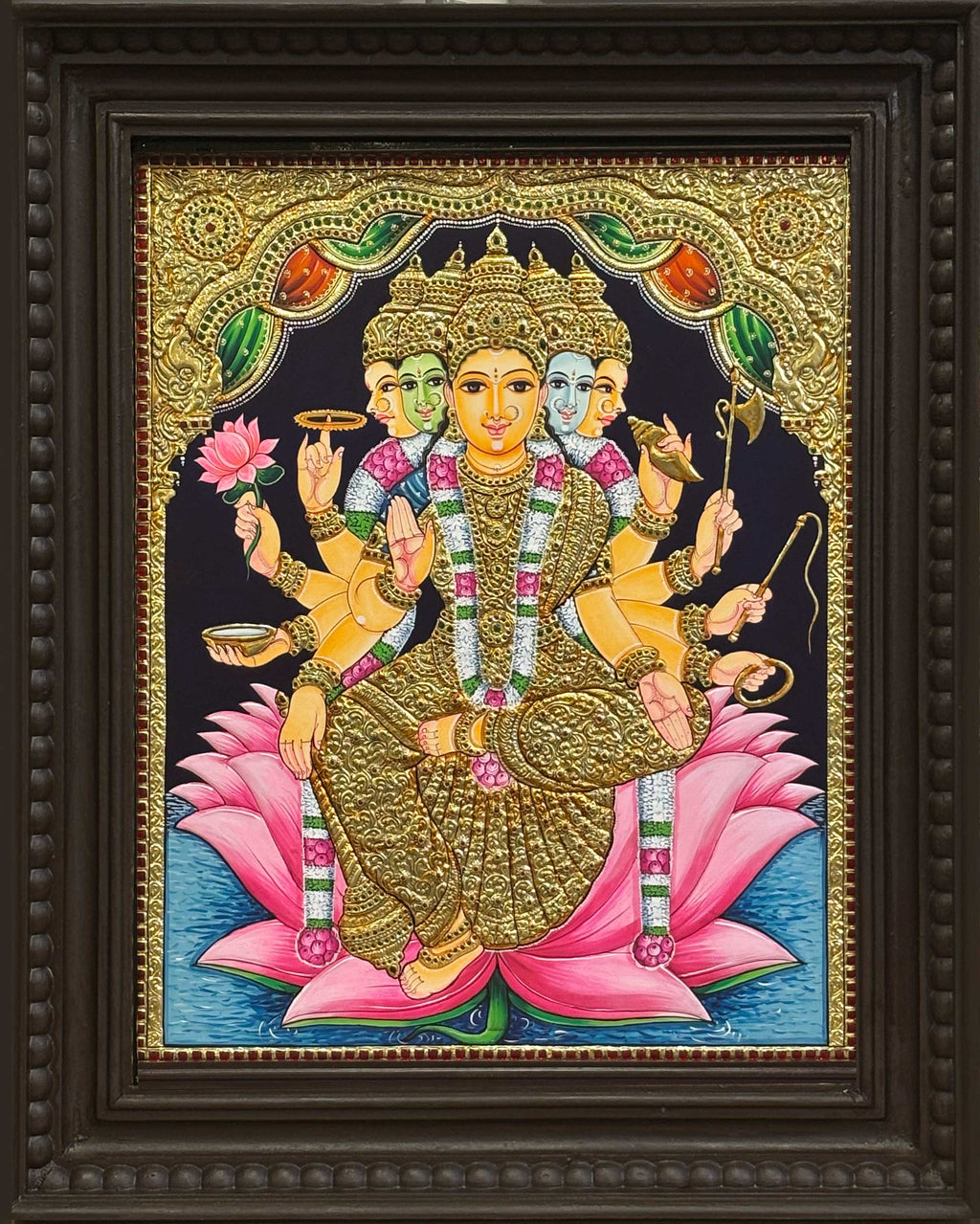 Gayathri Devi Tanjore Painting