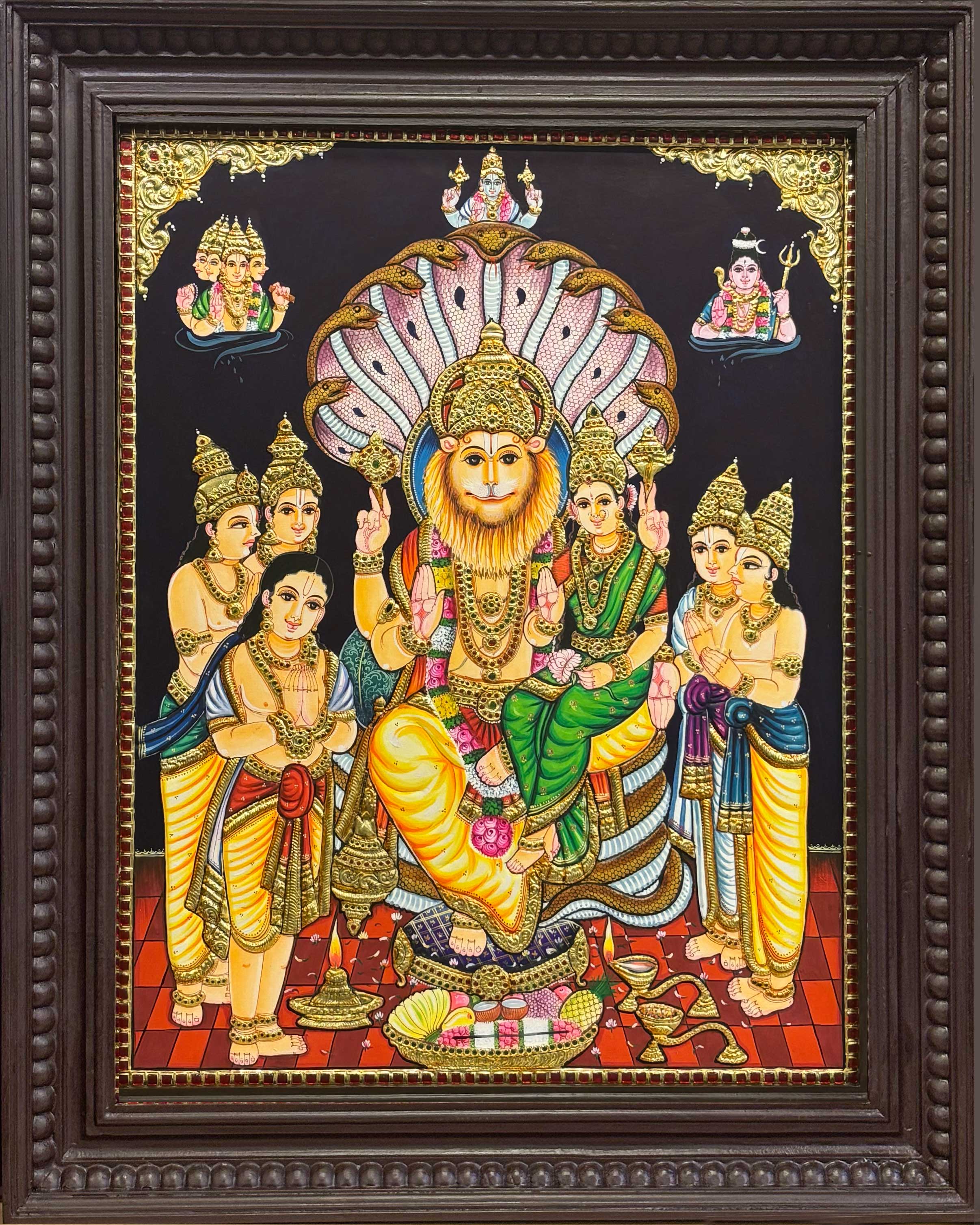 Narasimhar Tanjore Painting