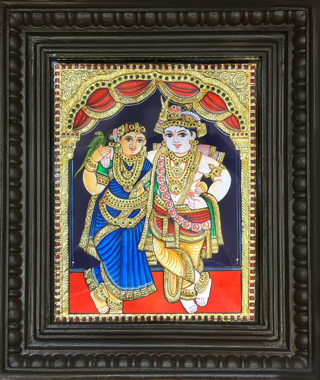Radha Krishna Tanjore Painting