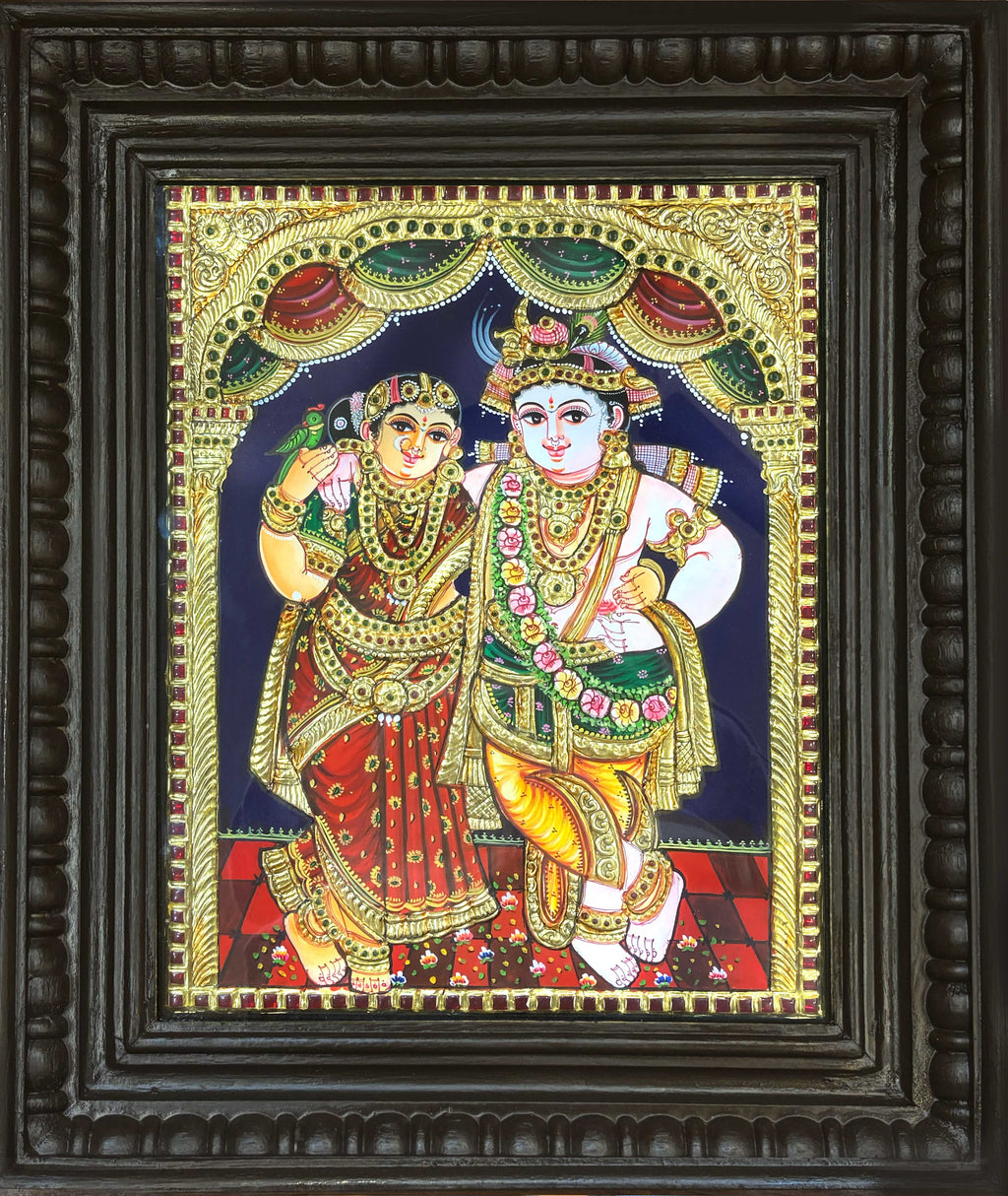 Radha Krishna Tanjore Painting II