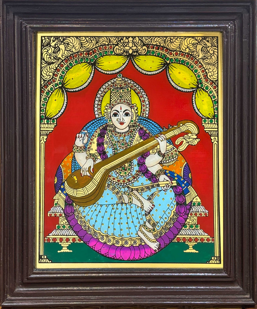 Saraswathy Glass Painting
