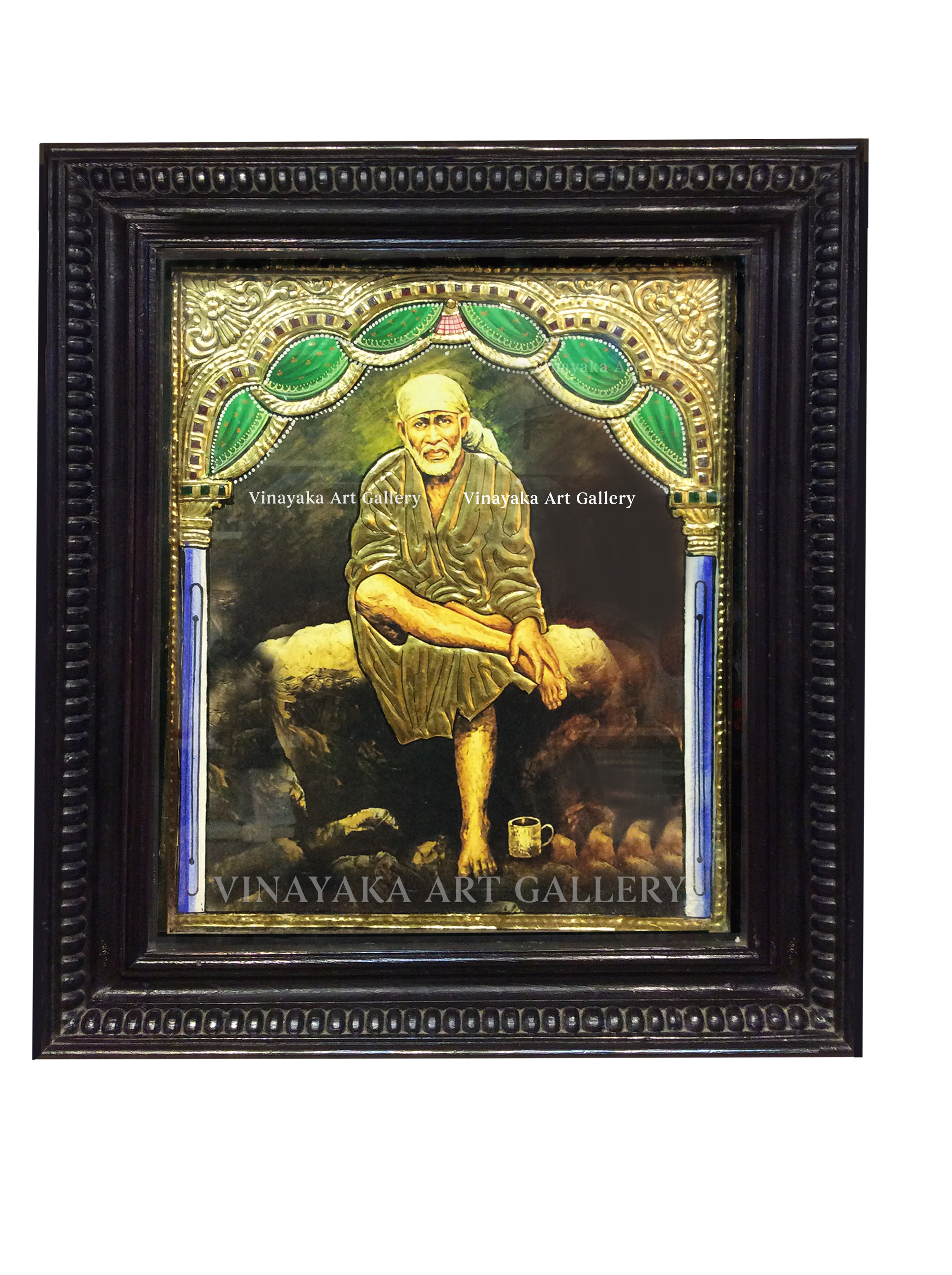 Sai Baba Gold Tanjore Painting